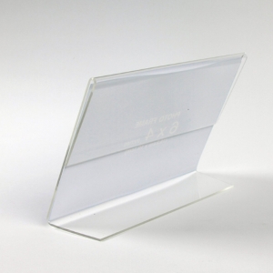 Customized Acrylic Clear Menu Sign Holder For Table 