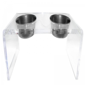 Custom Acrylic Pet Bowl Stand with Bowls Small 