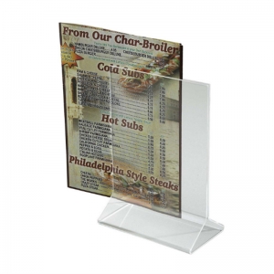 Clear Acrylic Card Sign Holder Table Top Displays 