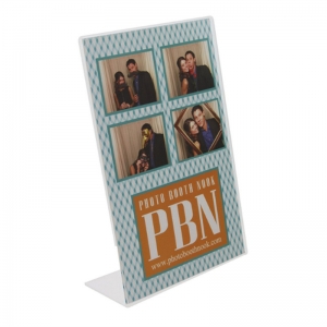 Customized Acrylic Clear Menu Sign Holder For Table 