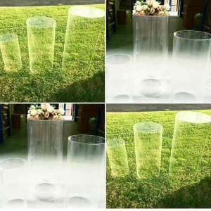 Acrylic lucite pedestal plinth 