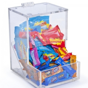 Modern Bulk Food Bins Acrylic Perspex Candy Storage Box 
