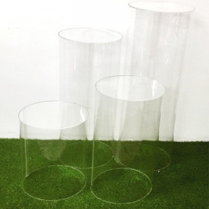 Acrylic perspex window shop display riser plinth 