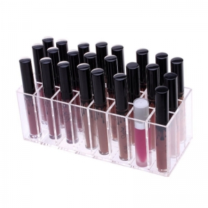 Acrylic 24 Lipstick Holder Display Stand Cosmetic Organizer 