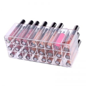 24 Slots Acrylic Lipstick Holder Cosmetic Organizer Makeup Wholesale 