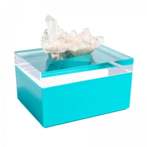 Acrylic Box With Pink Agate Manufacturing 