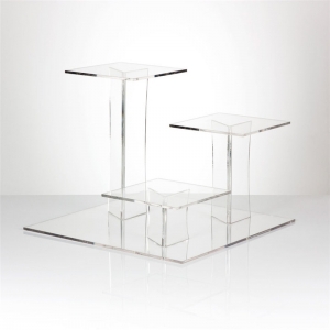 3 Tier Clear Acrylic Cake Display Stand 