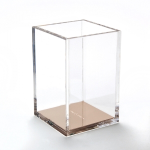 New fashion Clear Acrylic Pencil Box With Photo Frame 