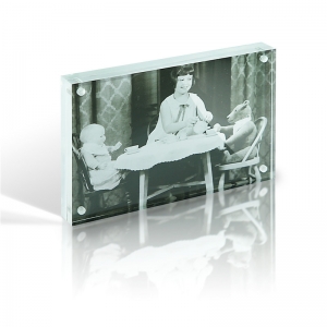 Magnetic menu holder clear perspex photo frames 