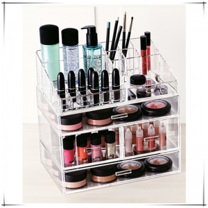 Anhui gold supplier plexglass makeup organizer 