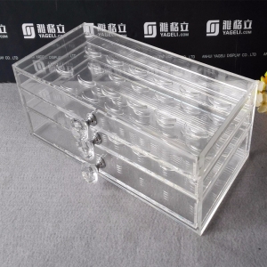 Acrylic counter eyelash cosmetic display 