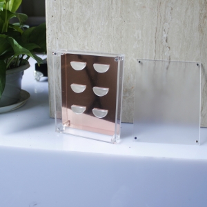 Acrylic Eyelash Makeup Organizer 6 Pairs Beauty Storage Box 