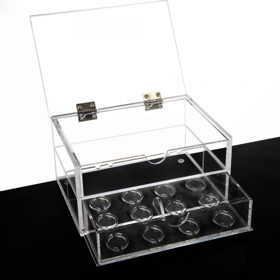 Modern Acrylic Eyelash Extension Storage Box Custom Eyelash Box