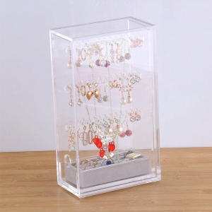 Custom clear acrylic jewelry bangle display box 