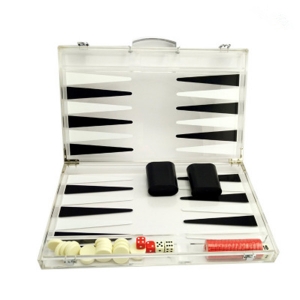 USA most popular style lucite backgammon board 