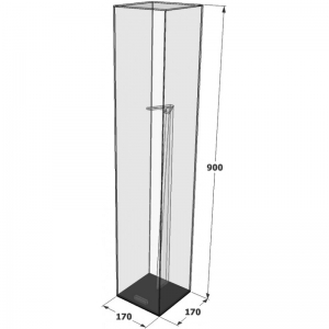 Acrylic Display Case Cricket Bat Freestanding 