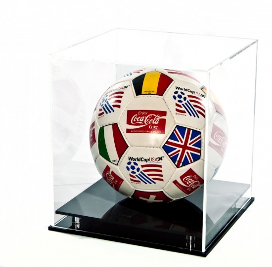 Plexico Acrylic Football Display Case - 4 Unique UV Printed Back Designs | Perspex