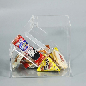 clear color square shape acrylic candy box 