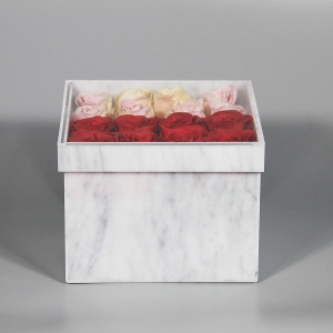 New Arrive Marble Acrylic Flower Box 