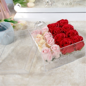 Fashion design acrylic flower boxes for you home or office 