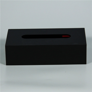 Black Glam Acrylic Tissue Box Holder 
