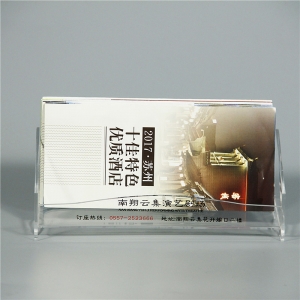 Clear Desktop Acrylic Business Brochure Holder 