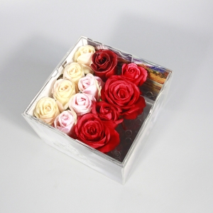 Clear Acrylic Picture Frame Rose Box 