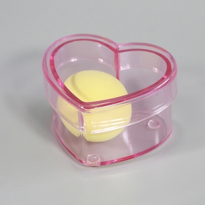 Small Pink Heart Shape Acrylic Storage Box 
