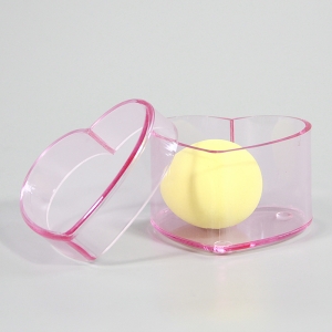 Small Pink Heart Shape Acrylic Storage Box 