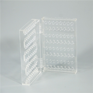 Custom clear acrylic earring display case 