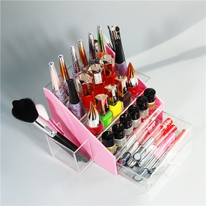 Clear acrylic nail polish display rack 