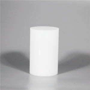 Round white acrylic makeup brushes holder 