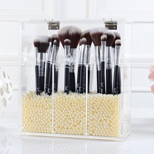 Desktop Brushes Organizer with Lid Clear Acrylic Makeup Organizer Lucite  Brush Holder - China Desktop Brushes Organizer and Acrylic Makeup Brush Cup  Holder price