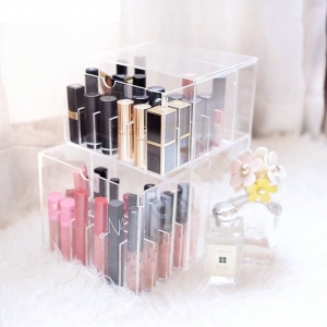 Clear manufacturing acrylic lipstick organizer 