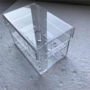 Clear acrylic rectangle waterproof display box 