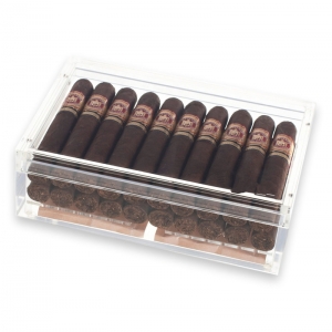 Clear Cigar Box Airtight Acrylic Cigar Humidor 