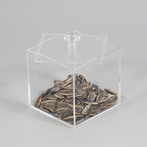 Plexiglass square small clear acrylic box 