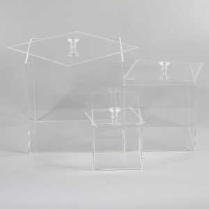 Acrylic favor storage cube  display box 