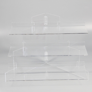 Custom clear acrylic display shelf stand 