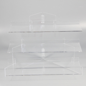 Custom clear acrylic display shelf stand 
