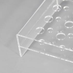 Clear 40 slots acrylic tube display stand 