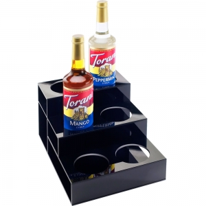 3 tiers clear acrylic bottle organizer 