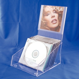 Clear acrylic CD display holder 