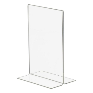 Customized Bottom Loading Double Sided Premium Break-Resistant Acrylic Sign Holder 