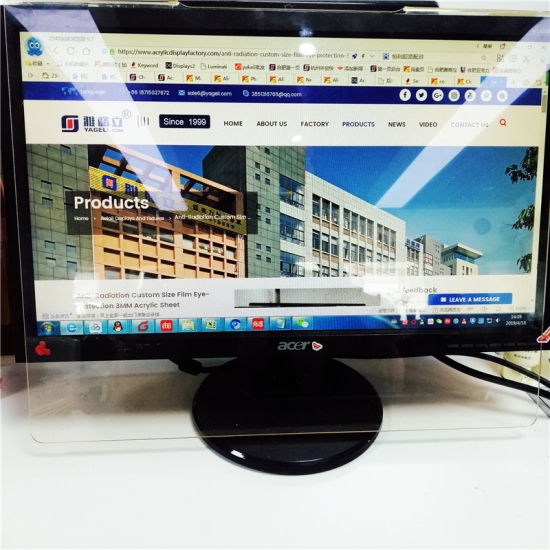 Factory Price Acrylic Anti Radiation Laptop Screen Protector