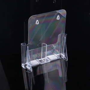 Clear acrylic business card sign holder 