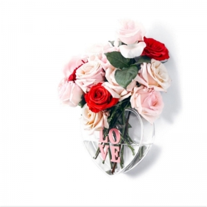 Luxury acrylic flower vase free-standing
