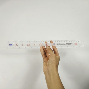 Custom plastic office rule acrylic study straight scale straightedge /rule 