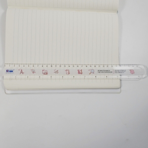 Custom plastic office rule acrylic study straight scale straightedge /rule 