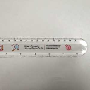Custom plastic office rule acrylic study straight scale straightedge /rule 